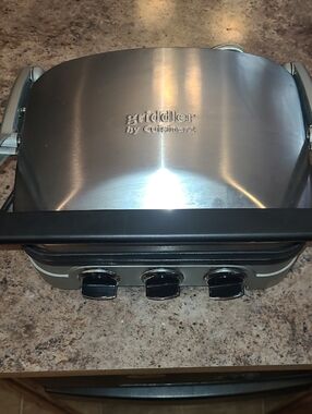 Cuisinart Stainless Steel and Black Multi-Function Griddle/Grill